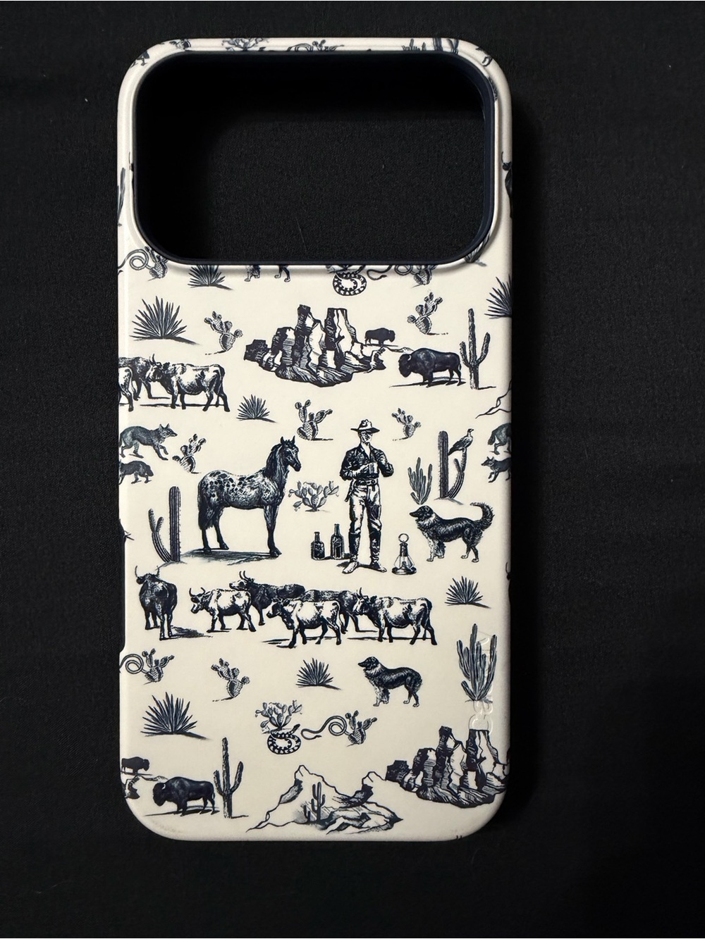 Casely IPhone 17 Pro Max Western Cowboy Pattern Phone Case